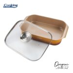 TAVA INALTA CUPTOR DIN ALUMINIU TURNAT + CAPAC 39 x 26 x 8.5 CM,  6 L, NICOLAI TAND, ORIGINI, COOKING BY HEINNER - Image 2