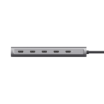Hub Trust Halyx, 5 porturi USB-C 3.2 gen 1: 1 USB-C 100W PD port / 4 USB-C data ports, USB PD 3.0, gri - Image 5