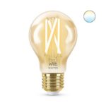 Bec LED inteligent vintage (decorativ) WiZ Connected Filament Gold A60 ,Wi-Fi, E27, 6.7W (50W), 640 lm, lumina alba (2000-5000K), compatibilGoogle Assistant/Alexa/Siri - Image 5
