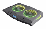 Cooler laptop Trust GXT 1127 Yoozy, pentru laptopuri cu diagonala de pana la 17.3", 2 ventilatoare, viteza rotatie 1500 RPM, interval zgomot 30 dBA - 35 dBA, iluminare RGB, negru - Image 3