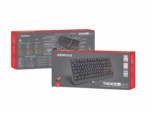 Tastatura gaming mecanica wireless Genesis Thor 230 TKL, iluminare RGB, swtich-uri Red, 87 taste, 11 butoane multimedia, negru - Image 7