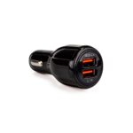 Incarcatorauto SPACER 33W total max, 2 x USB (1 x USB QC 3.0 18W & 1 x USB 15W), pt. bricheta auto, negru - Image 2
