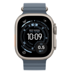 Apple Watch Ultra 3 GPS + Cellular 49mm Natural Titanium Case with Anchor Blue Ocean Band
