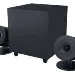 Gaming speakers 2.0 Razer Nommo V2 (+ subwoofer) - THX Spatial Audio (Advanced 7.1 surround sound) - Rear projection Razer Chroma RGB lighting - Down-Firing subwoofer with 5.5" driver - Razer wireless control Pod Ready - Cross platform compatibility (PC, PlayStation 4 and 5* via USB, or paired to