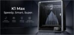 Imprimanta 3D Creality K1 MAX, Tehnologie FDM, viteza printare 600mm/s, Precizie 100 +/-0.1mm, Diametru filament: 1.75mm, tip filament compatibil: ABS/PLA/PETG/PET/TPU/PA/ABS/ASA/PC/PLA-CF/PA-CF/PET-CF, Transfer fisier: USB drive,WIFI temperatura duza:300 C, Format fisier: G-code,Software: Creality