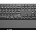 Kit Wireless tastatura si mouse Philips SPT6607B/00, taste numerice, negru