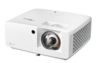 Videoproector Optoma UHZ35ST, UHD 3840*2160, 3.500 lumeni, 500.000:1, 16:9/ 4:3/ 16:10, laser 30.000 ore, distanta maxima de proiectie 3.3m, 2 * HDMI, Audio 3.5mm, USB-A power 1.5A, RS232, RJ45, 28dB-35dB, Security bar, Kensington Lock, protejare cu parola, IP6X, telecomanda cu baterii incluse, boxa - Image 3