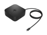 HP USB-C Dock G6 100W, Porturi: 2x USB Type-C (data & 15W USB Power Delivery)/ 1x USB Type-A 10Gbs/ 2x USB Type-A 5Gbs/ 2x DisplayPort 1.4/ 1x RJ-45/ 1x HDMI 2.1, Dimensiuni: 12.1 x 12.1 x 5.1 cm, Greutate: 0.68Kg, 3yw