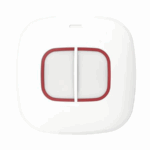 Buton de panica wireless Hikvision DS-PDEB2-EG2-WE(B), 2 butoane, ,frecventa de operare: 868MHz, criptare: AES-128, distanta de transmisie: 1.2km, operare pe baterie( CR2450 x 1buc), dimensiuni: 63.8mm × 63.8mm × 19, greutate: 58.5g.