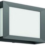 Aplica LED pentru exterior Philips Karp, 6W (47W), 600 lm, luminacalda(2700K), IP44, 88x211x266mm, Antracit