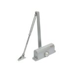 Amortizor hidraulic cu brat SA-6033AW-sv, argintiu; Pentru: usi cu greutatea de 40-65 kg; latime usa ≤950mm; Ulei hidraulic termostabil; Viteza de inchidere reglabila; Montare universala: stanga sau dreapta; Culoare: argintiu; Deschidere usa la 180°;
