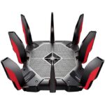 Wireless Router TP-LINK, AX11000; 1.8 GHz Quad-Core CPU, 1 GB RAM, 512 MB Flash, 5 GHz: 4804 Mbps(802.11ax), 2.4 GHz: 1148 Mbps(802.11ax) , Standard and Protocol: WI-FI 6, IEEE 802.11ax/ac/n/a 5 GHz, IEEE 802.11ax/n/b/g 2.4 GHz, 8 Antene externe de înaltă performanță, interfata: 1× 2.5G/1G/100M WAN