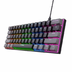 Tastatura mecanica cu fir Trust GXT 867 Acira, USB 2.0. nr taste 61, swtich linear, negru