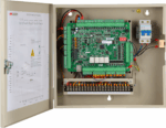 Centrala control acces Hikvision 4 usi ( 4 x cititoare Wiegand sau 8 x cititoare RS485), DS-K2604T; Compatibilitate cititoare: 4 x Wiegand sau 8 x RS485; Capacitate de stocare: 100,000 cartele si 300,000 evenimente; Intrari: 4 alarm input, Door Magnetic x4, Door Switch x4, Case Input x8 - Image 2