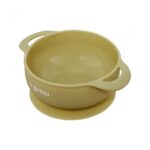 Set diversificare 5 piese silicon : baveta, bol, farfurie, lingurita si furculita, olive, U-Grow - Image 2