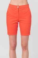 PANTALONI SCURT CASUAL FEMEI CORAL XL - Image 4