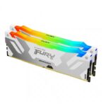 Memorie RAM Kingston DDR5 32GB 6000MHz CL32 1.35V Dual Channel Kit Fury Renegade Silver/White RGB XMP