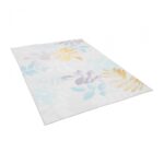 Covor printat, LEAFS 160x230 cm, lavabil cu spate antialunecare, inaltime fir 3mm - Image 3