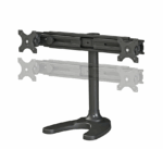 Suport dublu monitor de birou Neomounts FPMA-D700DD; pentru display-uri cu diagonale 19"-30", sistem de prindere VESA 75x75~100x100, greutate maxima suportata 8kg - per ecran, full motion, tilt +180°, swivel +180°, rotate +360°; inaltime reglabila manual 340-444mm; culoare negru. Garantie 5 ani - Image 2