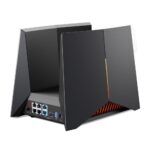 TP-LINK Router wireless TRi-Band Archer GE800, Otel inoxidabil, BE19000, Viteze wireless: • 6 GHz: 11520 Mbps (802.11be), 5 GHz: 5760 Mbps (802.11be), 2.4 GHz: 1376 Mbps (802.11be), 8 x antene interne, , Mod Access Point, Interfata: 1× port WAN/LAN de 10 Gbps, 1× port combo SFP+/RJ45 WAN/LAN de 10 - Image 3
