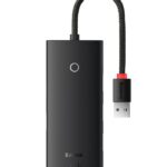 Hub extern Baseus Lite 0.25m, negru