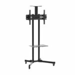 Stand TV Mobil Serioux TV109, Reglabil, 32-70'', VESA 600x400mm, suporta pana la 50kg, negru