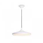 Pendul LED Philips Hue Cher, Bluetooth, 24W (204W), 2900 lm, luminaalba(2200-6500K), IP20, 47.5cm, Alb, Intrerupator cu variator inc lus