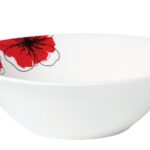 BOL PORTELAN 15 CM,  RED FLOWERS,VANORA HOME