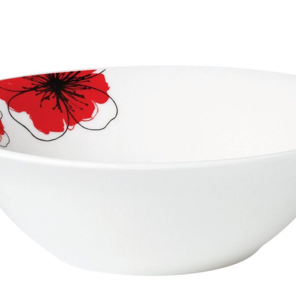 BOL PORTELAN 15 CM,  RED FLOWERS,VANORA HOME