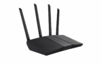 Asus Wireless Router RT-AX57, AX3000 2402 Mbps+ 574 Mbps, Dual-Band-2.4, 5Ghz, WI-FI 6, 4 x antene externe, Procesor: 1.7GHz quad-core, Memorie: 256 Mb RAM, 128Mb Flash, interfata: 1 x WAN, 4 x 10/100/1000, Dimensiuni: 230 x 134 x 56 mm, Greutate: 374g. - Image 2