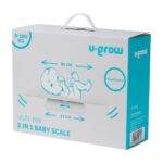 Cantar digital corporal 2in1 pentru bebe si mama, U-Grow, Display LED, blueetoth, Auto off, Functie Tara, 100kg, Alb - Image 7