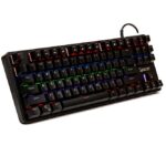 Tastatura Mecnaica Spacer SPKB-MK-IMMORTAL cu fir, USB, switch-uri mecanice albastre, 50 mil. apasari, 87 taste, anti-ghosting 28 taste, anti-spill, black