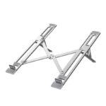 Suport laptop Serioux, SRXNCPU6, material aluminiu, dimensiune deschisă: 197x255x4mm,dimensiune pliată: 60 x 250 x 4mm, grosime: 4mm, greutate: 182g, dimensiune compatibilă:  până la 15.6 ", culoare argintiu, 5 unghiuri ajustabile