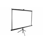 Ecran trepied Reflecta CrystalLine 125x125 cm, 87654, Tub metalic negru, 6 cm diametru, Maner de transport cu încuietoare proiectat ergonomic, inaltimea reglabila a tubului orizontal și tubului telescopic, Ecranul de proiecție poate fi rotit cu 360°, Eliminator keystone integrat pentru a înclina - Image 2