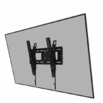 Suport perete Neomounts heavy duty, pentru display-uri interactive si ecrane grele de pana la 32-75", sistem de prindere VESA 400x400, greutate maxima suportata 100, cu inclinatie  +15°, -15° , distanta fata de perete 9.3cm, cu sistem ce permite prinderea/desprinderea usoara a display-ului