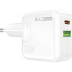 Incarcator retea BLUE Power BC111A 30W/3A  1xUSB-A & 1xUSB-C White