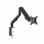 Suport monitor Serioux MM1101, tip: arc cu gaz, reglarea poziției unghiului de înclinare: -45 / + 90 °, pivotant: 180 °, rotatie pentru ambele brate: 360 °, VESA: 75x75mm & 100x100mm, greutate maxima suportata: 9 kg, compatibilitate: 10"-30"