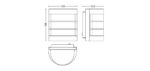 Aplica pentru exterior Philips Calgary, 1xE27, max 60W, IP44 ,100x140x155mm, Inox - Image 2