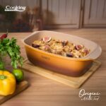 TAVA ROASTER DIN ALUMINIU TURNAT + CAPAC 39 X 22.5 X 11 CM, 5.3L, NICOLAI TAND, ORIGINI, COOKING BY HEINNER - Image 6