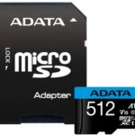 Card de Memorie MicroSDXC Adata 512GB citire 100 MB/s, scriere 25 MB/s, clasa de viteza 10