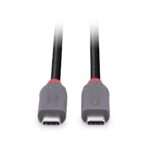 Cablu Lindy 0.8m USB 4 Type C 40Gbps Anthra line, rezolutie maxima suportata 3840x2160@60Hz, 7680x4320@60Hz , latime de banda suportata 40Gbps, gri - Image 4