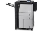 Imprimanta laser mono HP LaserJet Enterprise M806x+, dimensiune A3, duplex, viteza max 56/28ppm (A4/A3), rezolutie 1200x1200dpi, procesor 800 MHz, memorie 1GB, HDD HP Secure 320GB, alimentare hartie 500 coli + 500 coli + 3500 coli (A4) + stand, 1 tava multifunctionala de 100 de coli, limbaje de