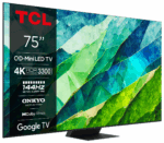 Televizor TCL MiniLed 75C855, 189 cm (75"), Smart TV, 4K, 100Hz, Negru - Image 2