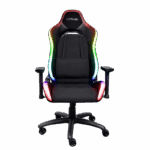 Scaun gaming Trust GXT 719 Ruya, iluminare RGB, 5 roti, ridicare pe gaz clasa 4, adjustabil pe inaltime, material piele PU si plastic, greutate maxima suportata 150 kg, negru - Image 3