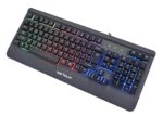 Kit Gaming Serioux Kayel 4 in 1, Tastatura de gaming, 104 taste, 19 taste Anti-ghosting , design slim, iluminare rainbow, structura metalica gri, taste negre + design cu palm rest, cablu USB 1.5M PVC, plug and play; Mouse gaming, senzor Sunplus 199, 800-6400 DPI, switch HUANO, pana la 20 milioane - Image 4