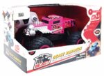 MASINUTA CU TELECOMANDA TIP CAMION BEAST RUNNERS, SCARA 1/24, 21CM, ROZ - Image 2