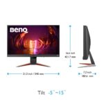 Monitor Gaming BenQ EX240N, 23.8", 1920 x 1080 pixeli, Grey, 3 ani Garantie - Image 3
