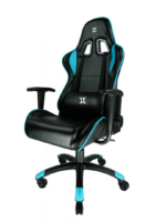 Scaun gaming X by Serioux, Torin, ajustabil, piele sintetica, piston pe gaz, manere reglabile, baza stea cu 5 picioare, greutate maxima admisa 150Kg, perne detasabile, negru si albastru - Image 4