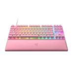 Tastatura Razer Huntsman V2 Tenkeyless (Red Switch), cu fir, roz - Image 2