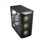 Carcasa FORTRON CUT592, RGB, Full Tower, Black - Image 3